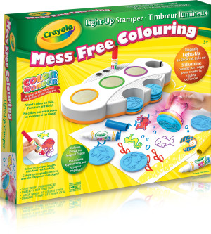 crayola color wonder mess free light-up stamper, gift for kids, ages 3, 4, 5, 6